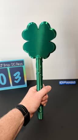 The "Pay with Luck" Wand | 4-Leaf Clover Edition | R7Makers 3d model
