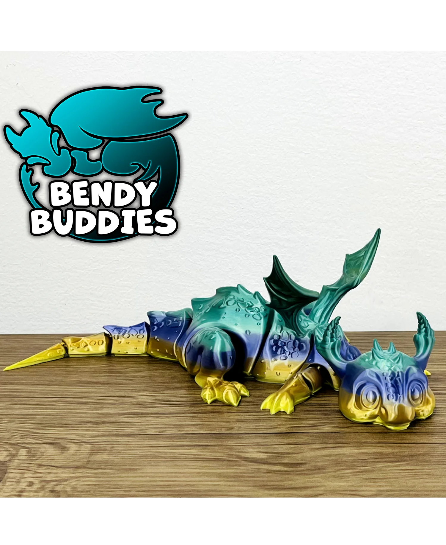 Cute Dragon Dreamy / Dino Articulated / Print-in-Place Dinosaur / Fable Beast / Fantasy World 3d model
