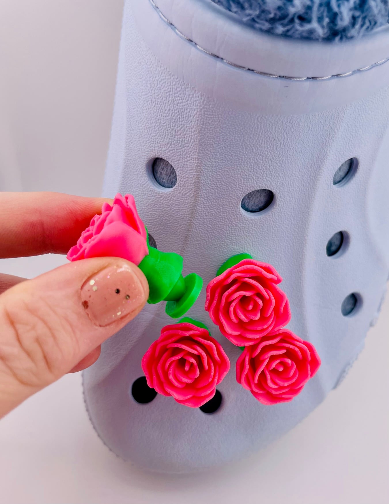 Rose Shoe Charm 3d model