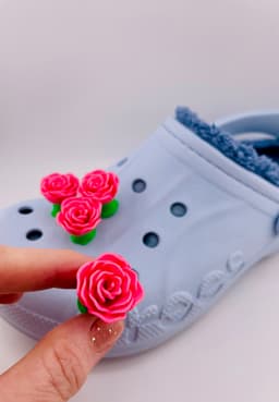Rose Shoe Charm 3d model