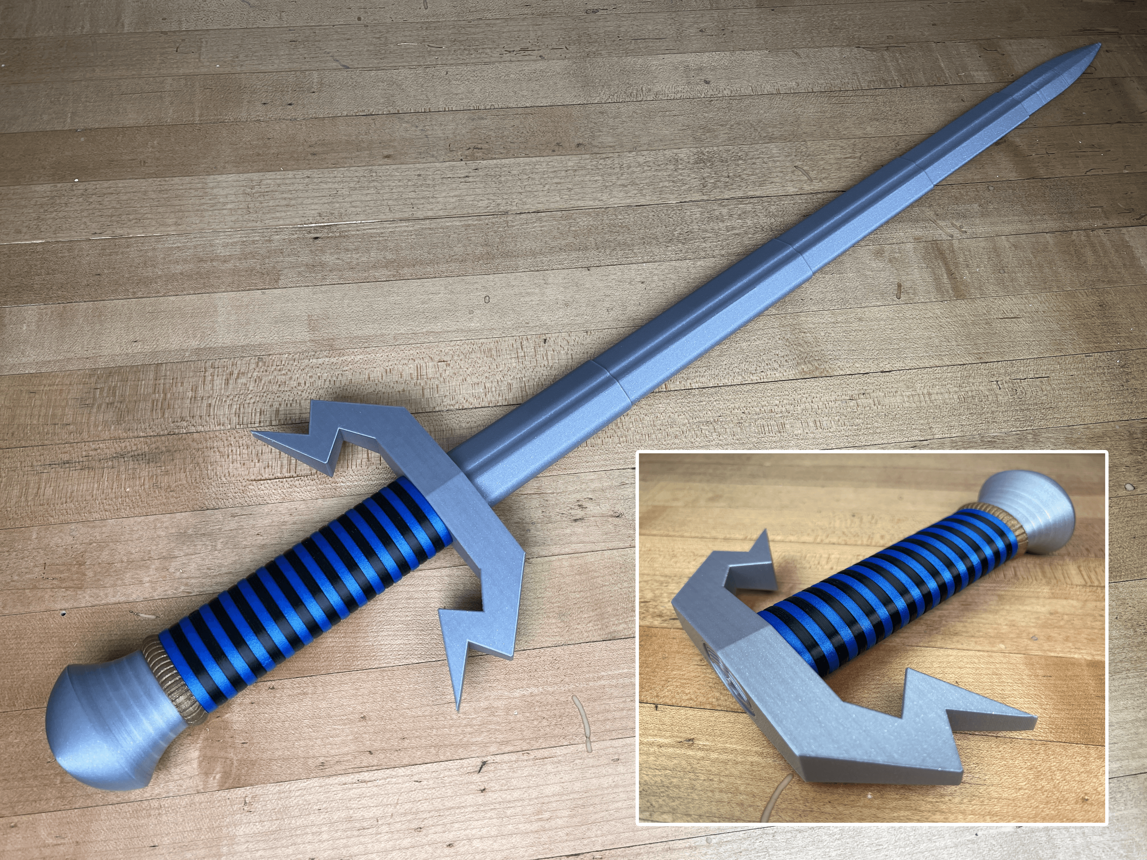Collapsing Broadsword v2 Multi-Color 3d model