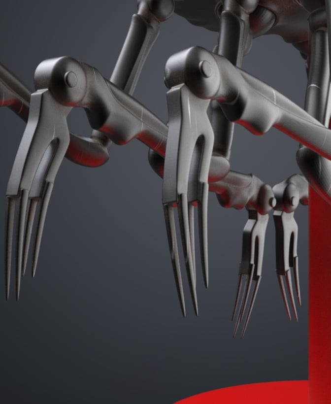 Posable Sentinel - The Matrix 3d model