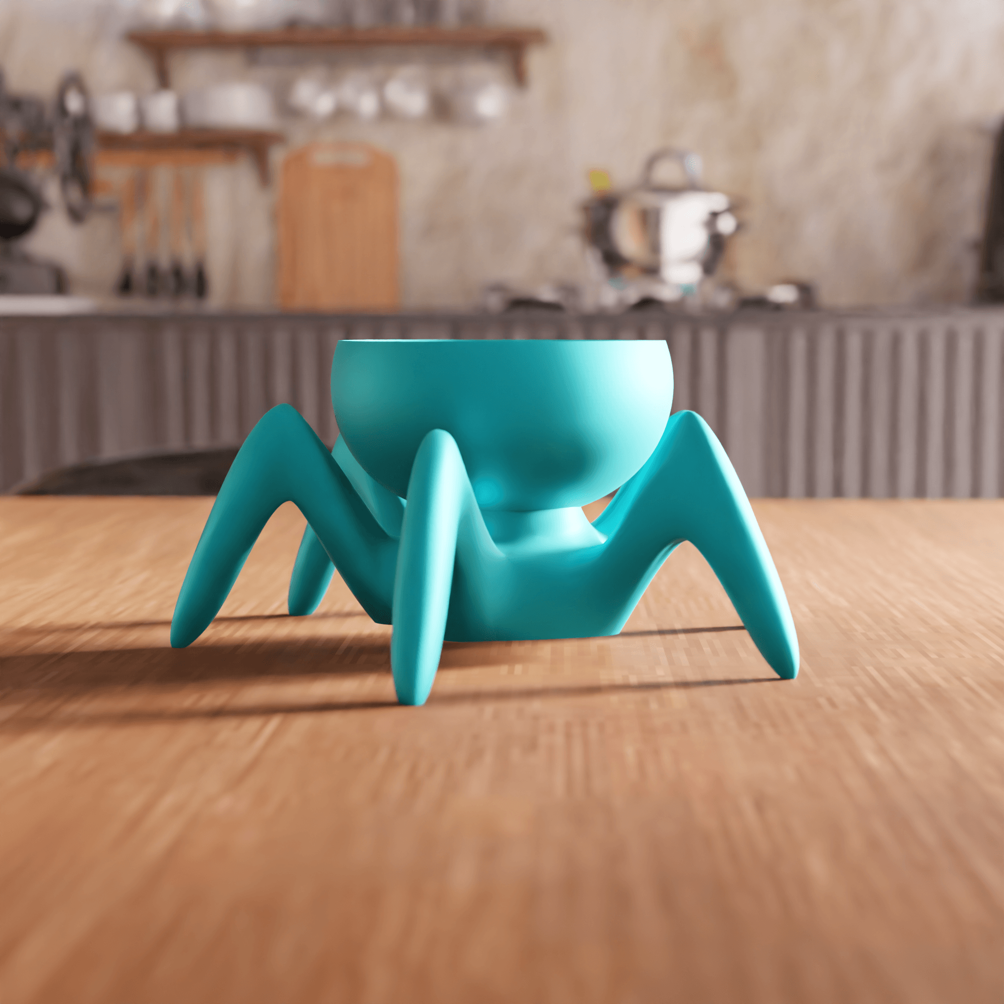 Biomorphic Spider Crawler Planter 3d model