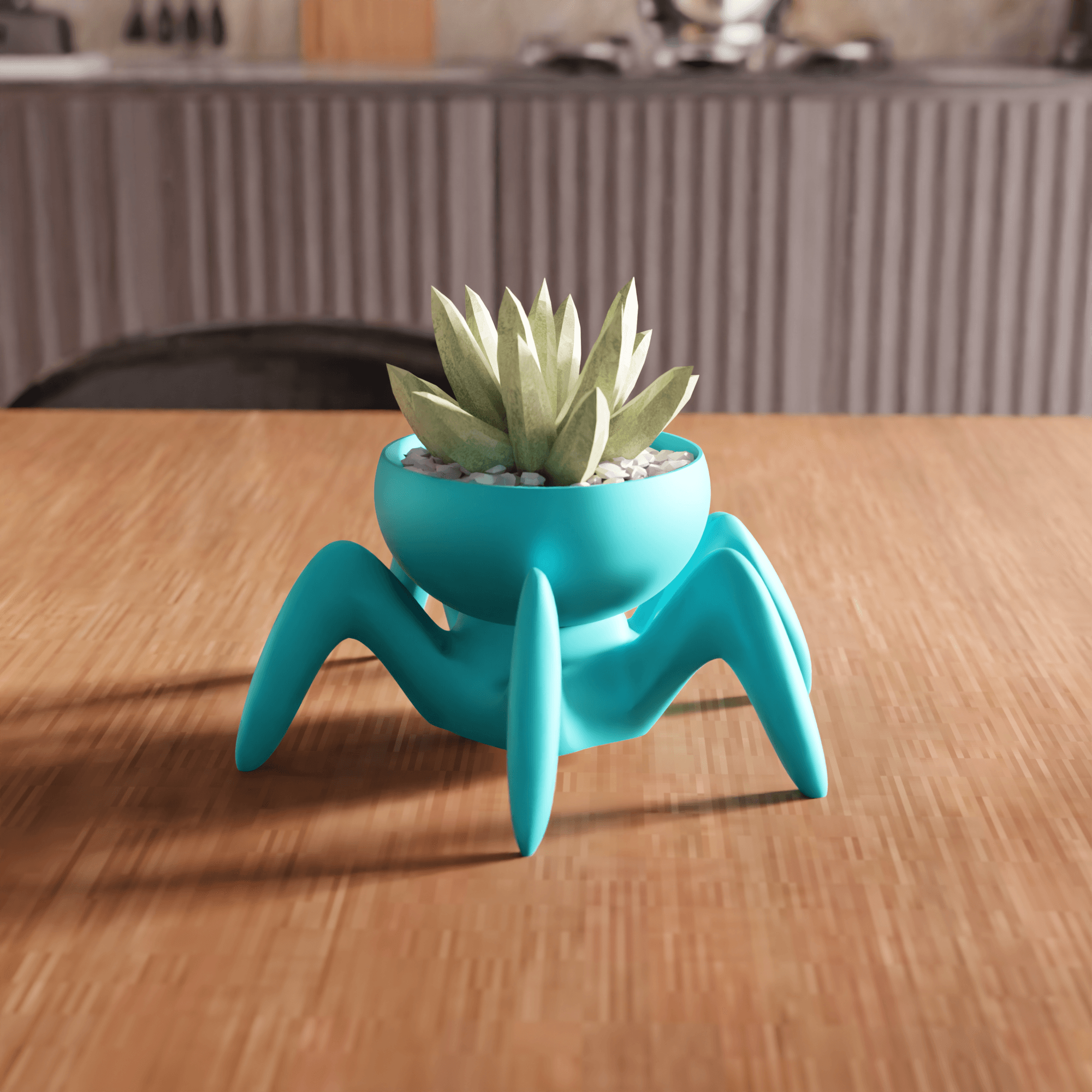 Biomorphic Spider Crawler Planter 3d model