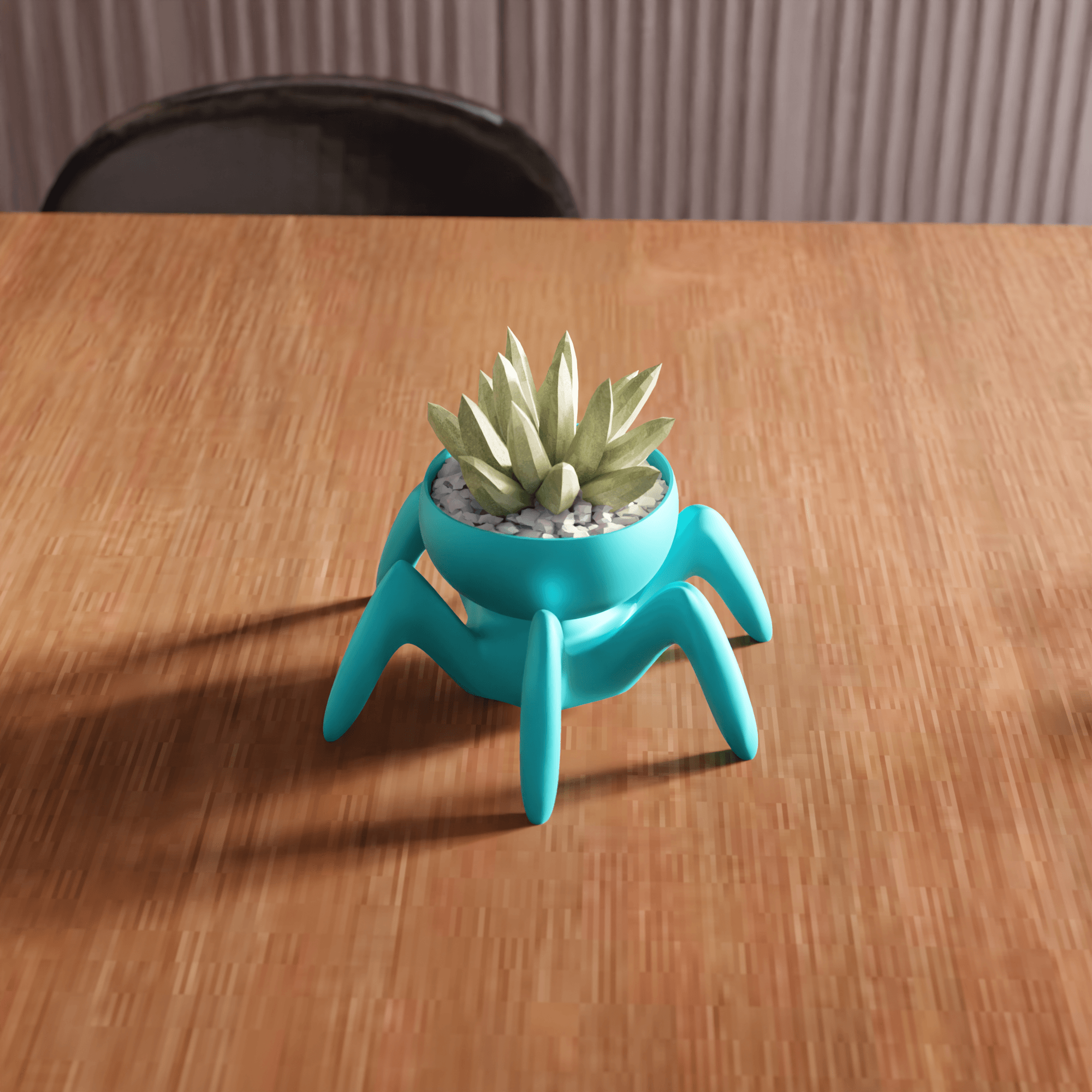 Biomorphic Spider Crawler Planter 3d model