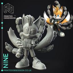 Nine (Tails) - Sonic Prime - Fan Art