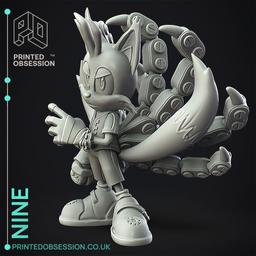 Nine (Tails) - Sonic Prime - Fan Art