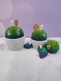 Snow Cone Turtles - Clicky - Non Clicky - Snow Cone Clicker 3d model