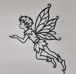Fantasy Pixie Fairy Boy Wall Art.stl 3d model