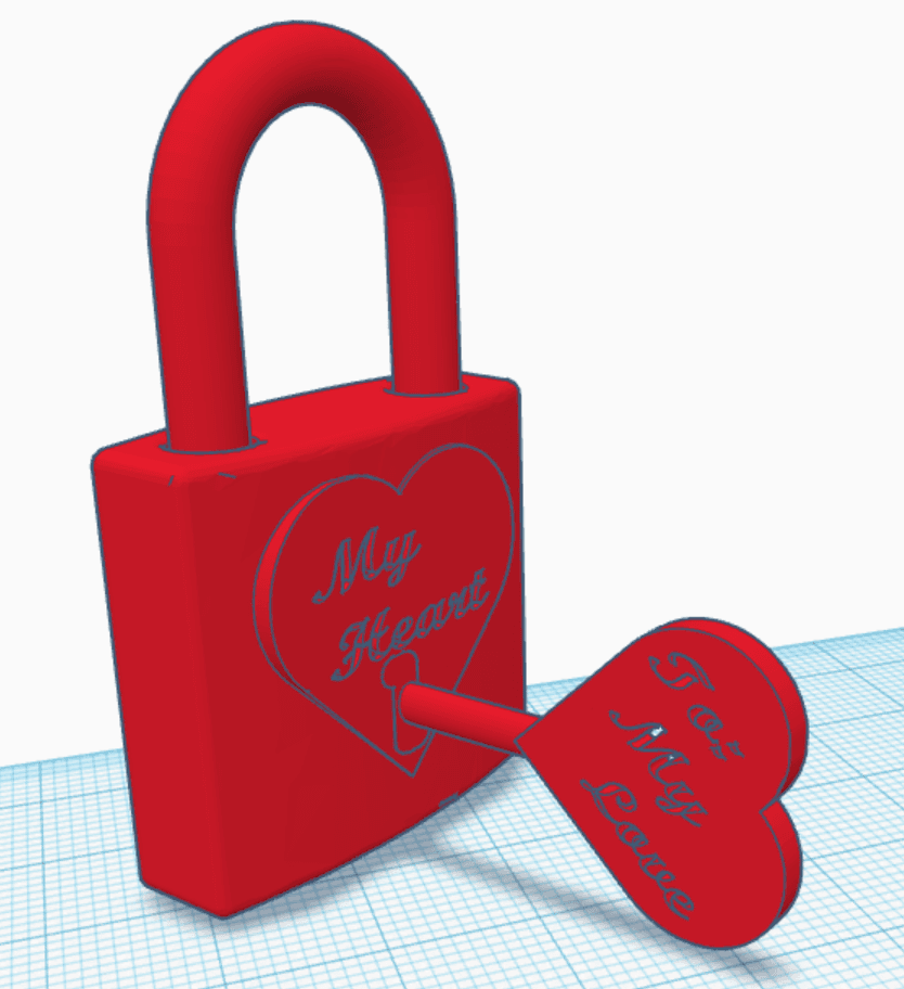 Remix of Blank Love Locks for Remixing (thangs givaway) 3d model