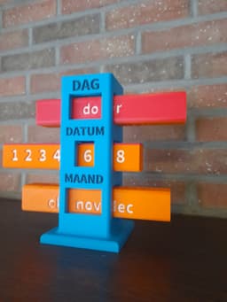 A Vertical Calendar!! 3d model
