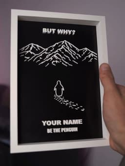 Penguin Frame - But Why ? 3d model