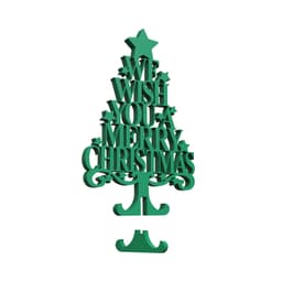 3D Text Christmas Tree, We Wish You A Merry Christmas, Christmas Decor, Surprise or Gift 3d model