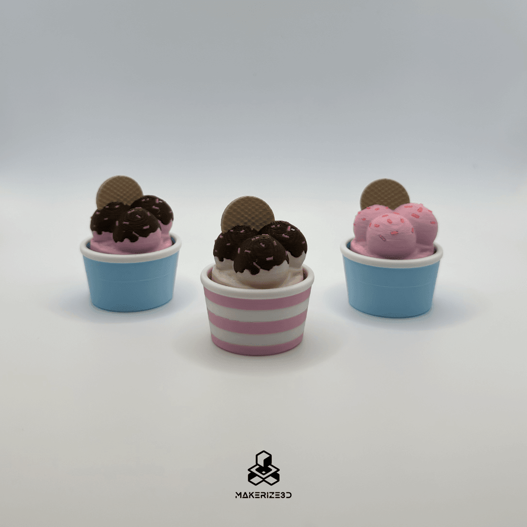 Triple Scoop Ice Cream Clicker 3d model