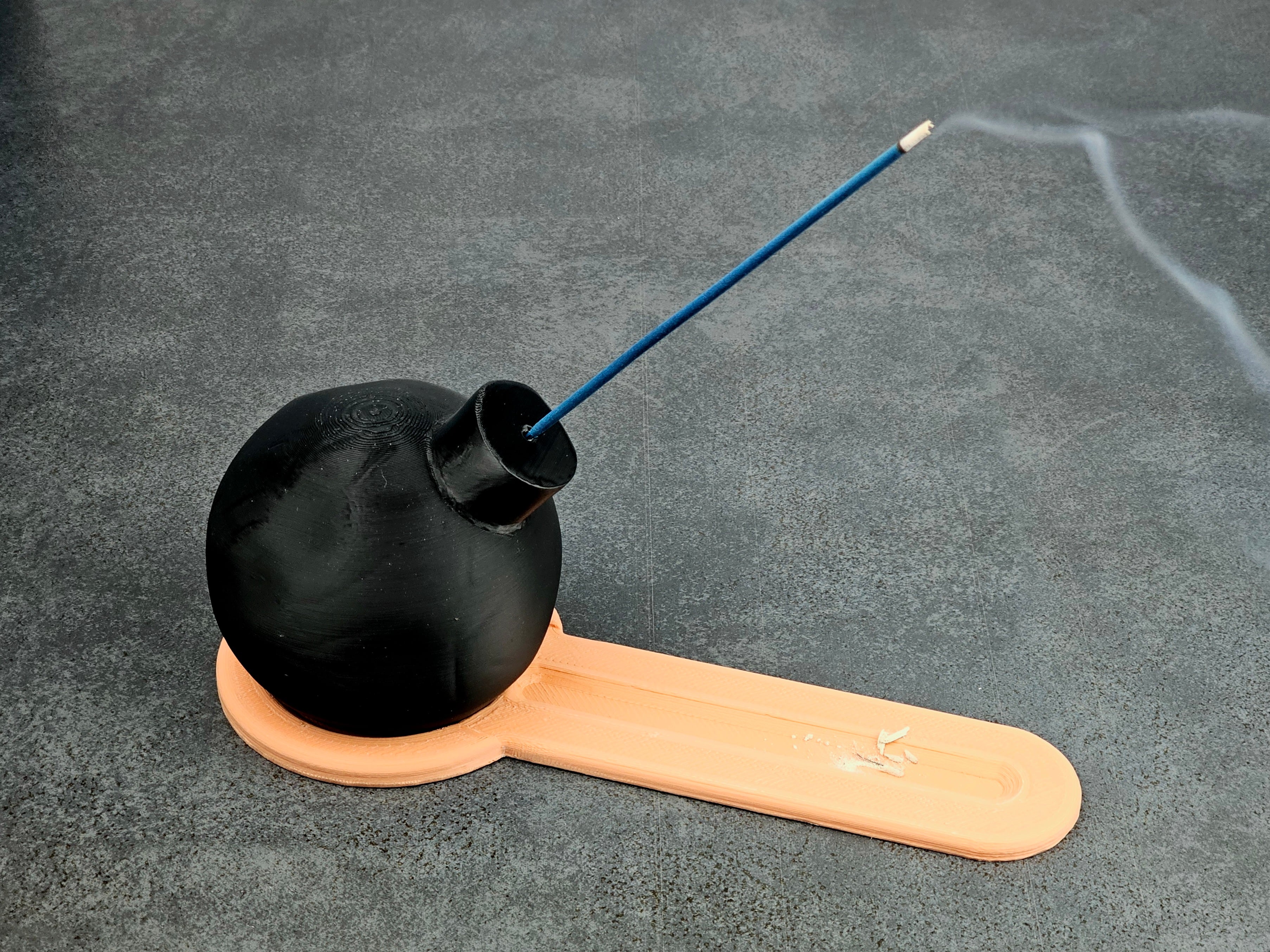 Incense Stick Holder Bomba with Ash Tray for Joss Sticks 3d model