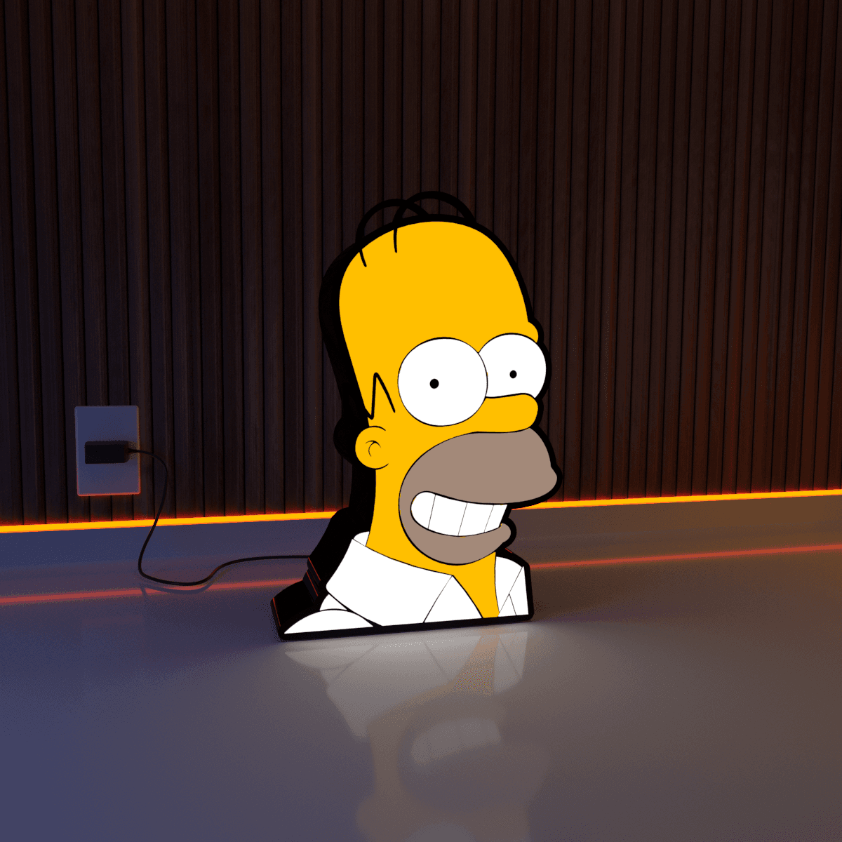 HOMER SIMPSON - LAMP 3d model