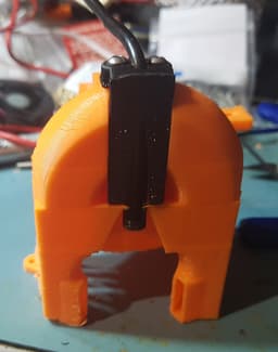 Microswiss NG Dual 5015 blower shroud with Borescope camera attatchment 3d model