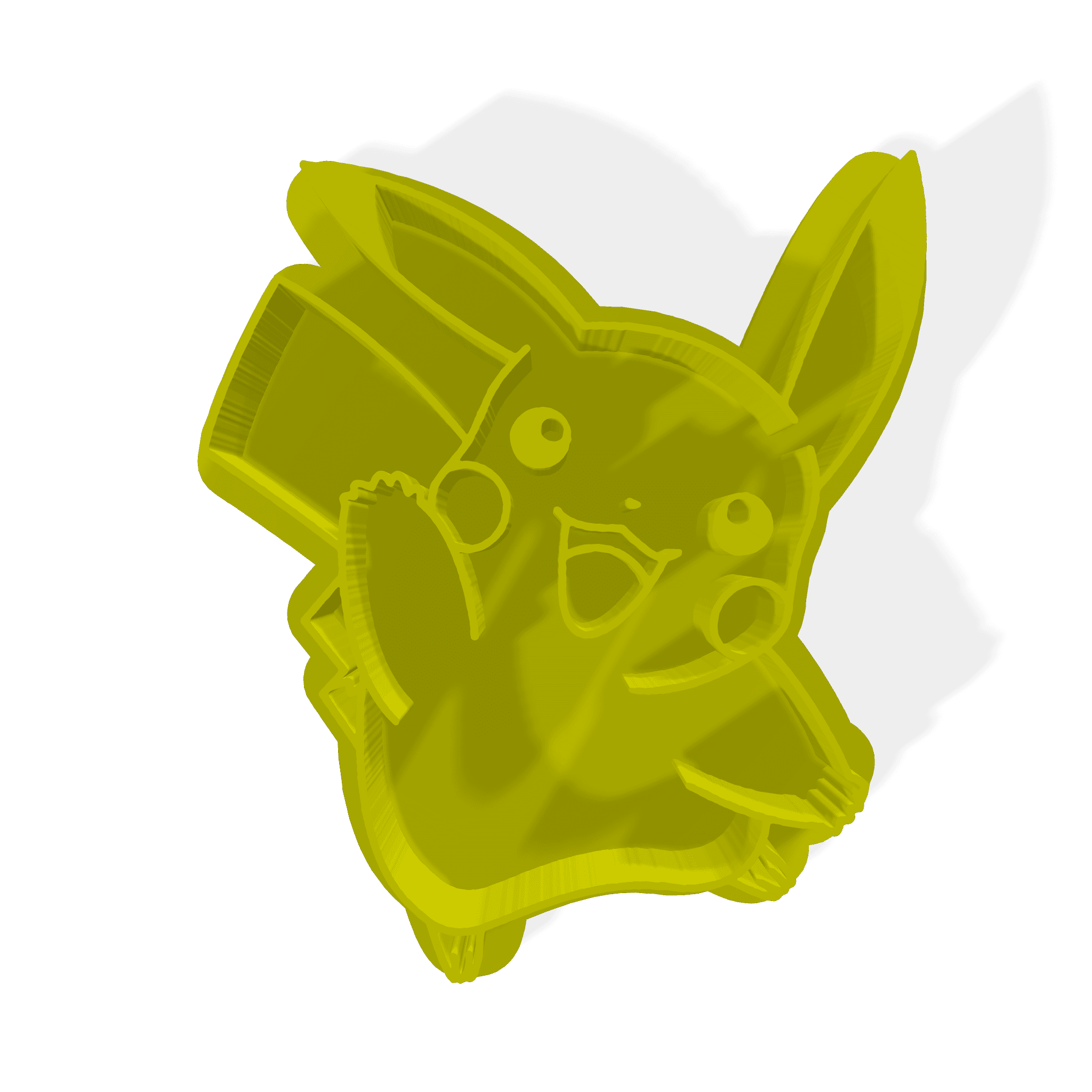 Pokemon Cookie Cutter - Pikachu (Free) 3d model