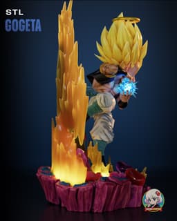 Gogeta Dragon Ball Z Chibi - Premium Collectible 3d model