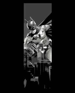 Artistic Fan art depictions of Batman in a Pop art style - set of bookmarks 3d model