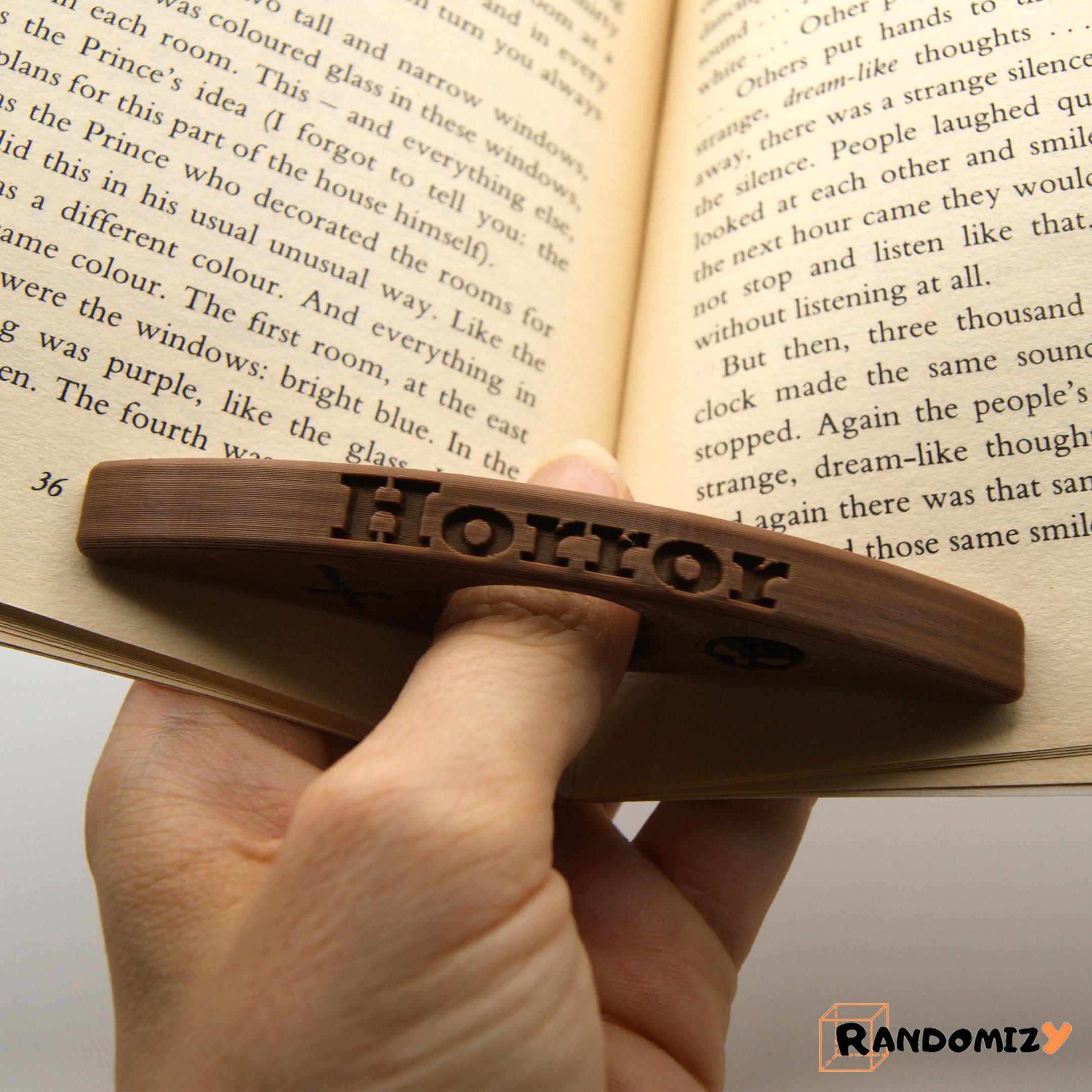 Thumb Book Holder (Horror) 3d model