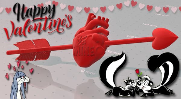 Be My Valentine Heart 3d model