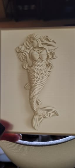 Sea Siren Mermaid lithophane 3d model