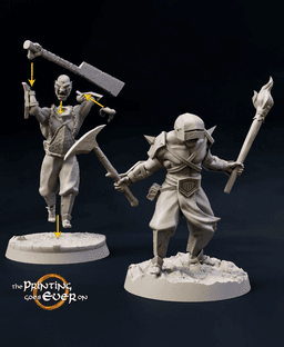 Modular Half-Orc Berserkers 3d model