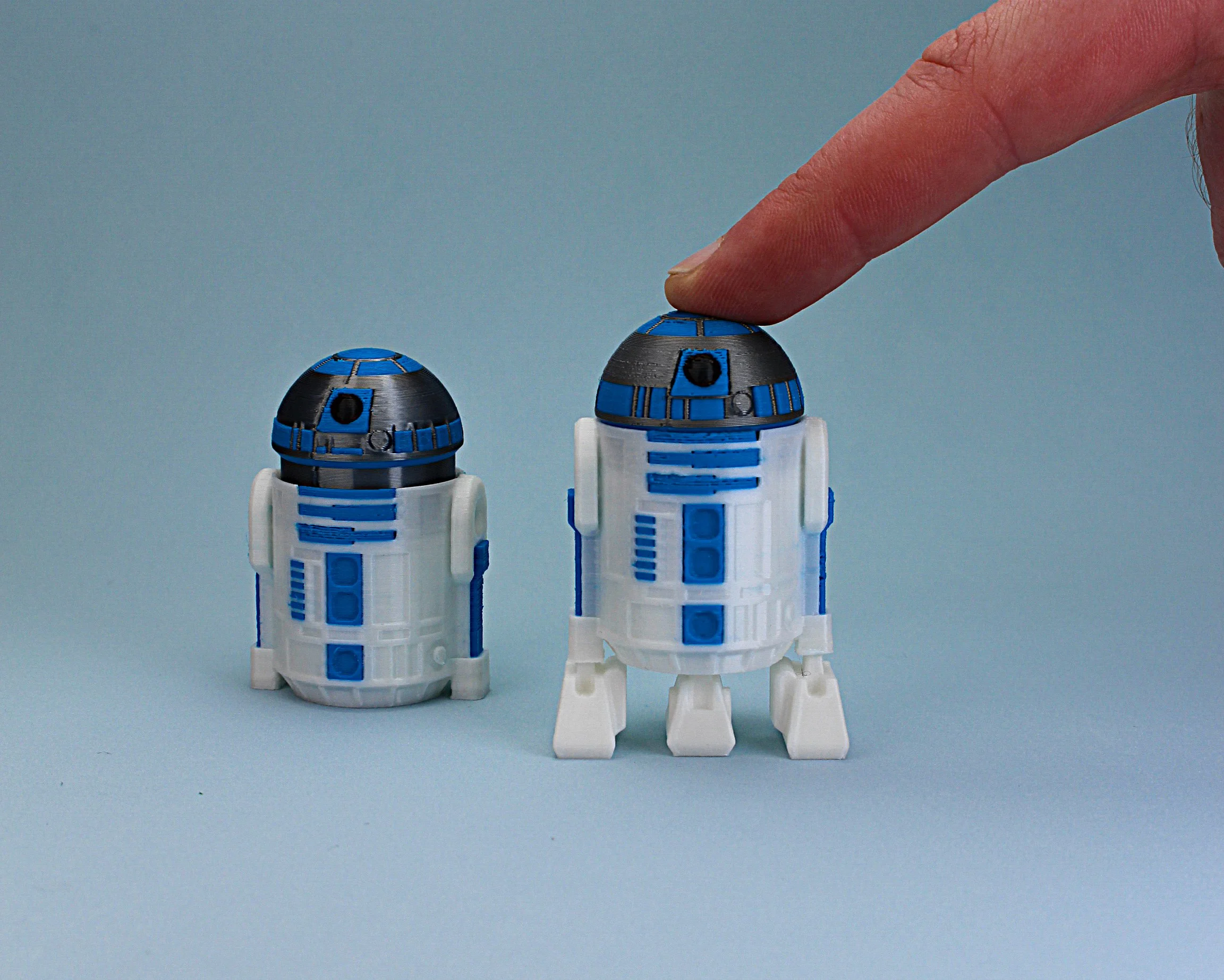 R2-D2 Fidget Clicker Keychain 3d model