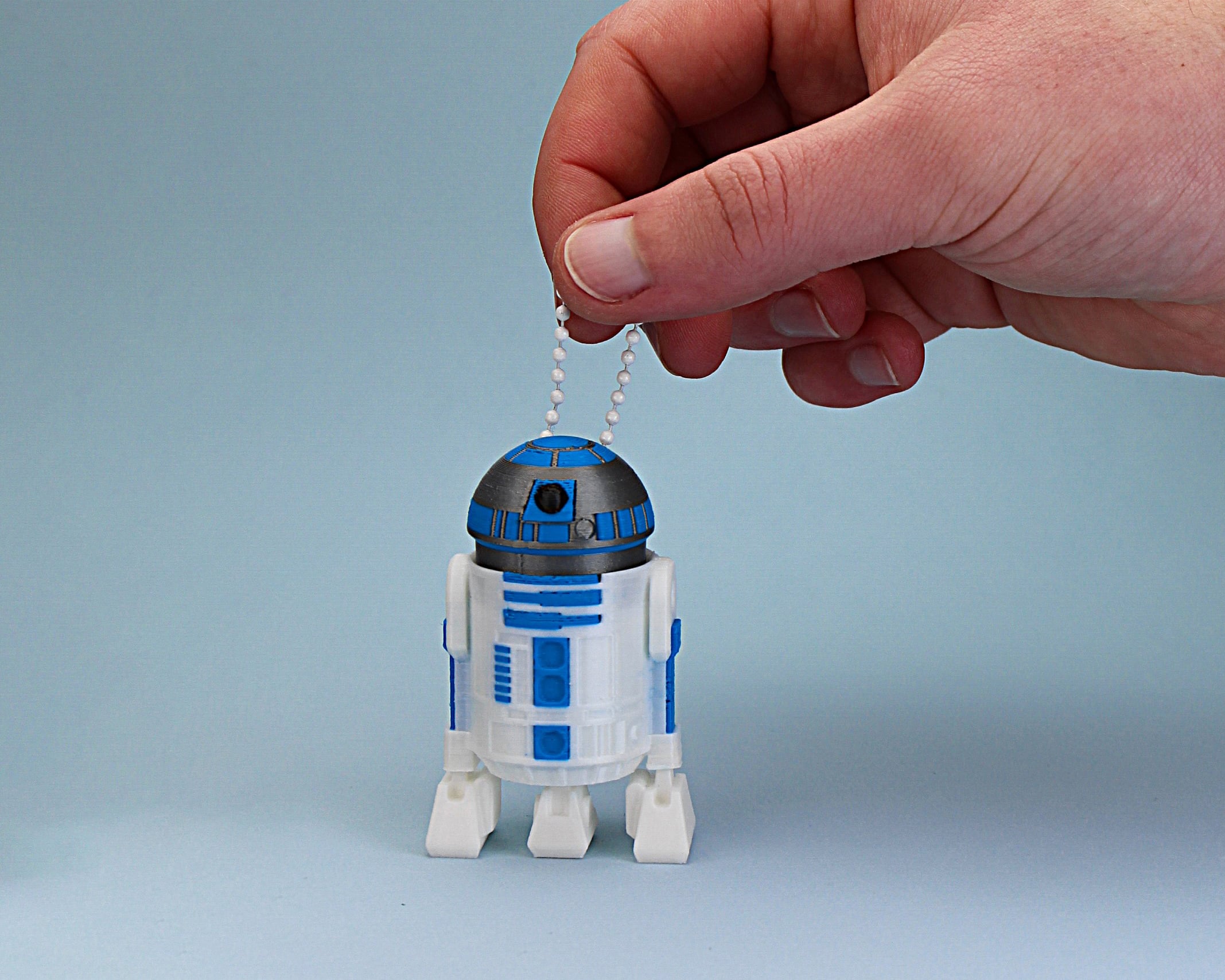 R2-D2 Fidget Clicker Keychain 3d model