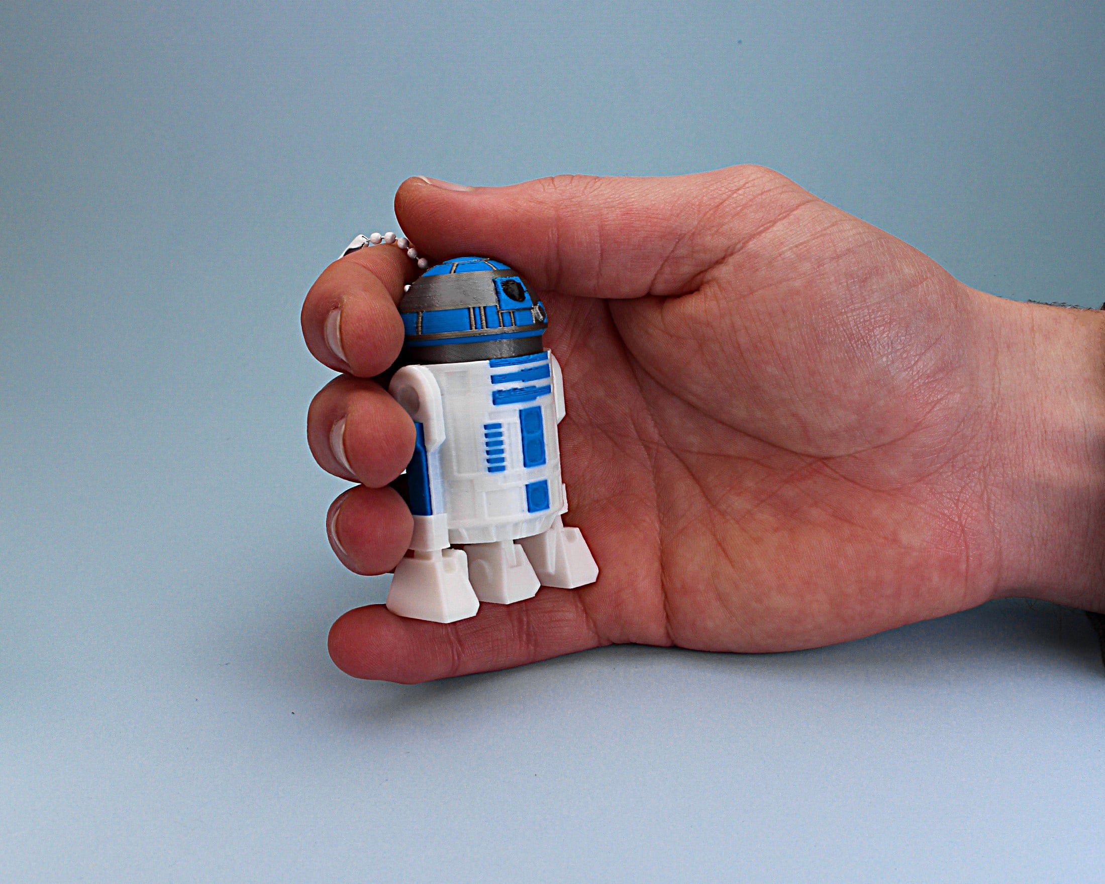 R2-D2 Fidget Clicker Keychain 3d model