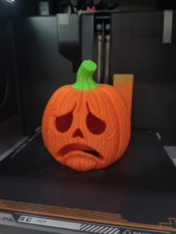 The Worried Wooden Pumpkin - tea light -Optimize for support free printing. 3d model