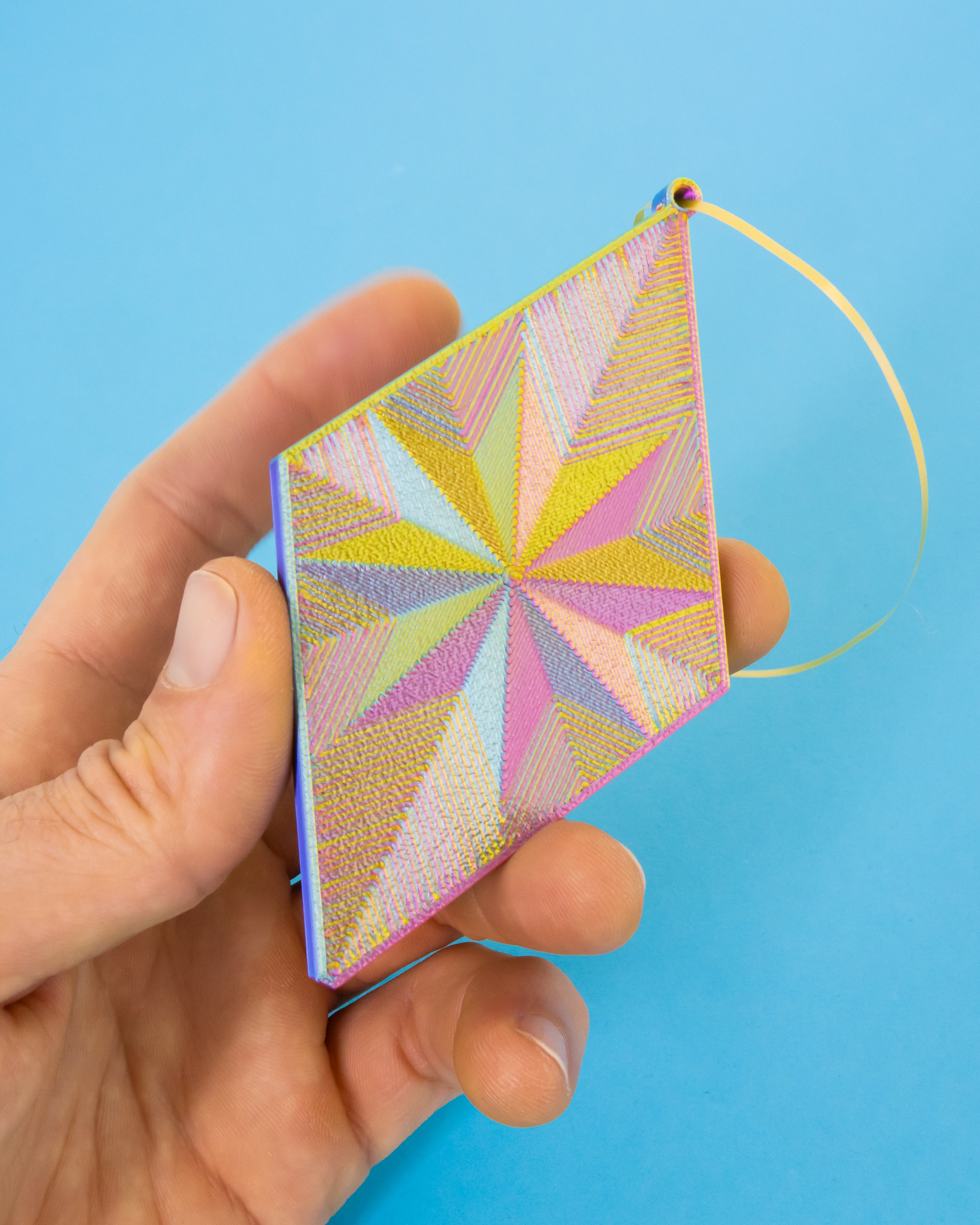 3 Diamond Puzzle Ornament 3d model
