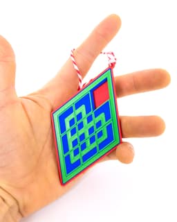 3 Diamond Puzzle Ornament 3d model