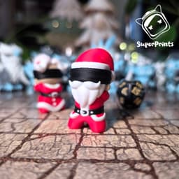 Hostage Santa (& Mrs. Claus) - Easy Multicolor FDM RPG Minis (No supports) 3d model