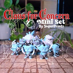 Hostage Santa (& Mrs. Claus) - Easy Multicolor FDM RPG Minis (No supports) 3d model