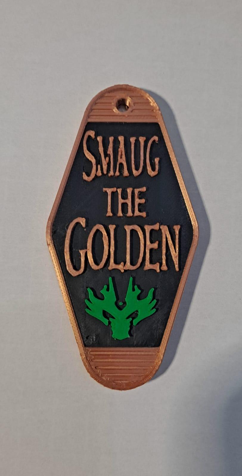 Smaug the golden keychain 3d model