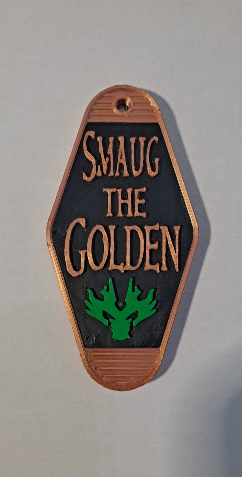 Smaug the golden keychain 3d model