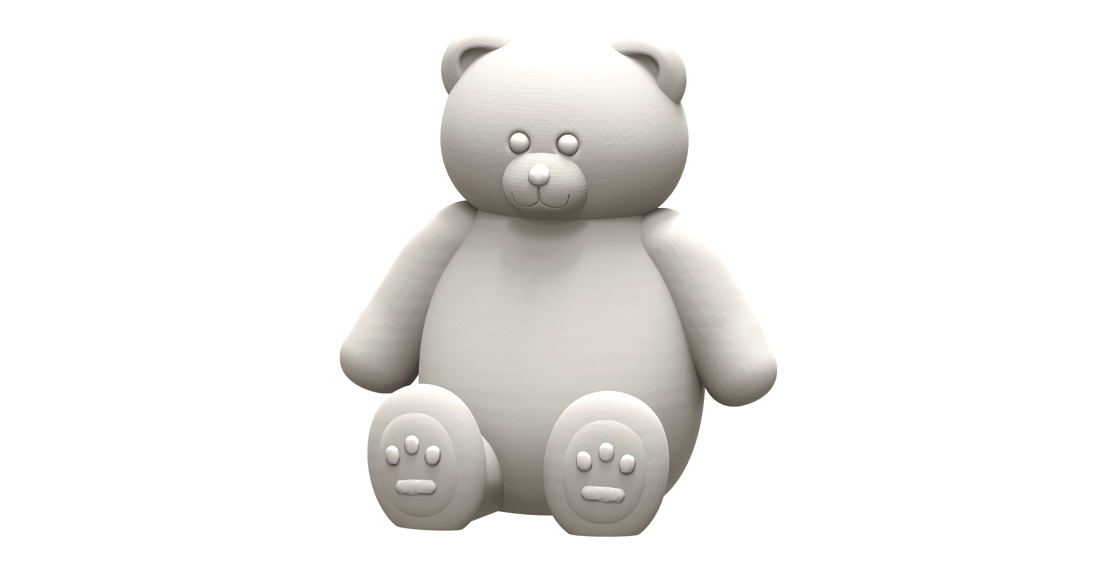 Bear for valentine's 3d model