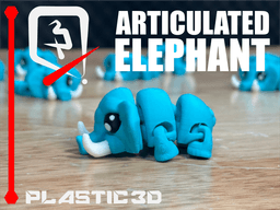 Articulated Elephant 3d model