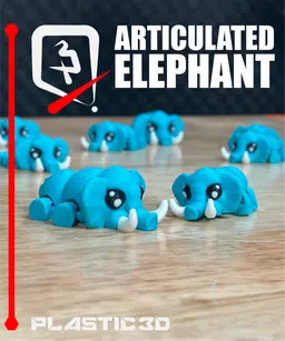 Articulated Elephant 3d model
