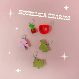 Nostalgia Charm - Dust Plug USB-C for Kindle, Phone, Keychain - Retro Kitschy Cottagecore Whimsical 3d model