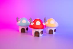 Mushroom Fairy House Lighted Clicker 3d model