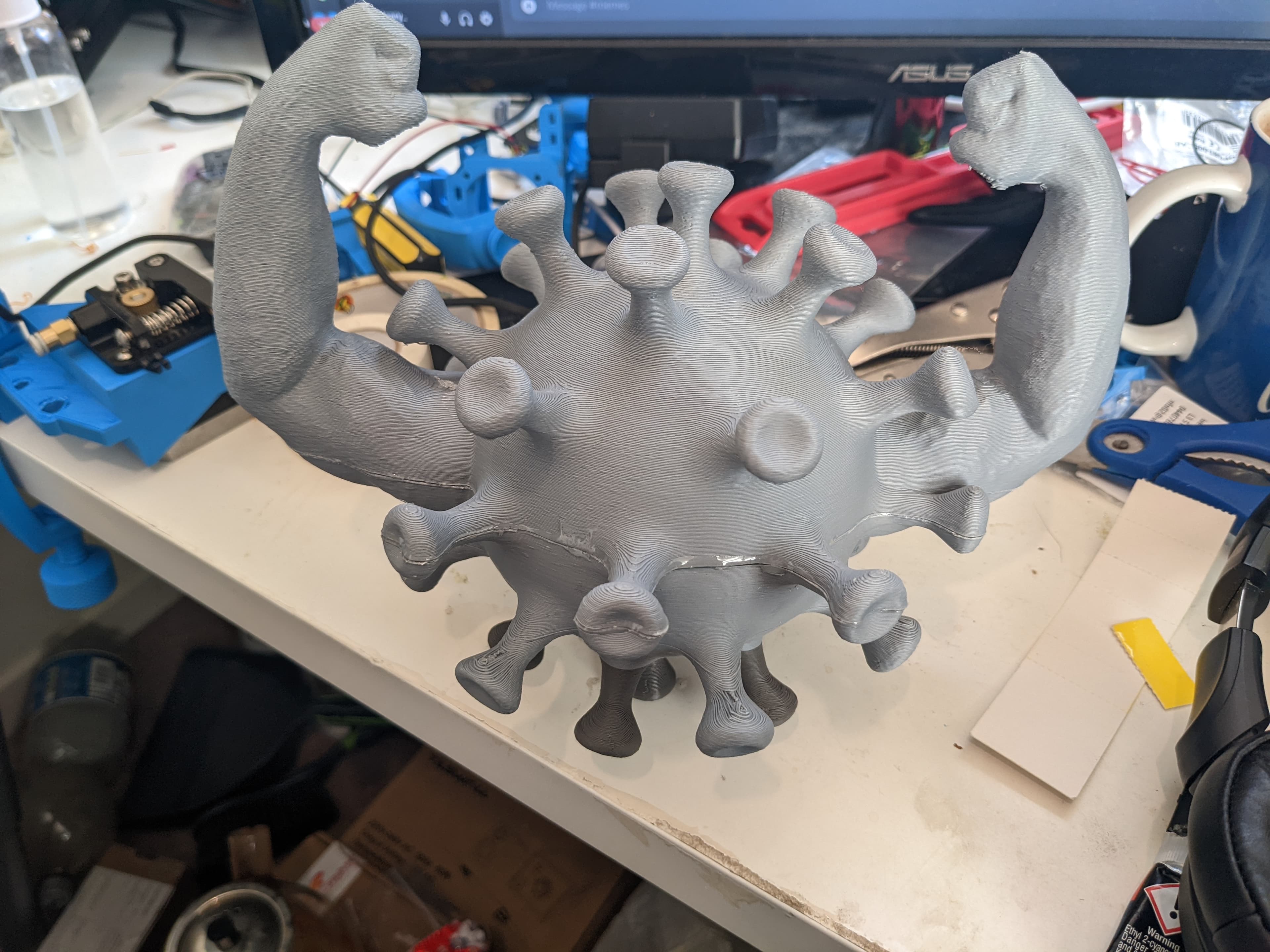 Swole Corona Virus (Swole-Rona Virus) 3d model