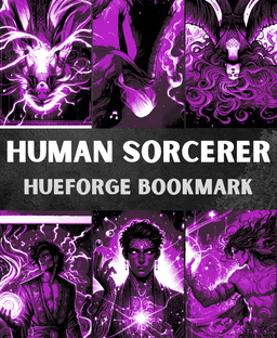 Human Sorcerer Bookmarks (Male & Female) 3d model