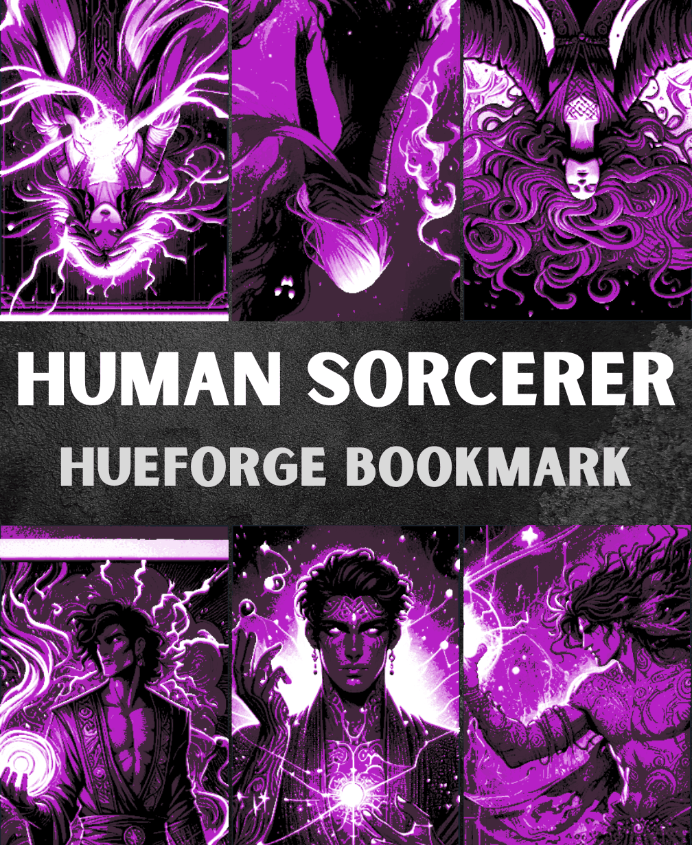 Human Sorcerer Bookmarks (Male & Female) 3d model