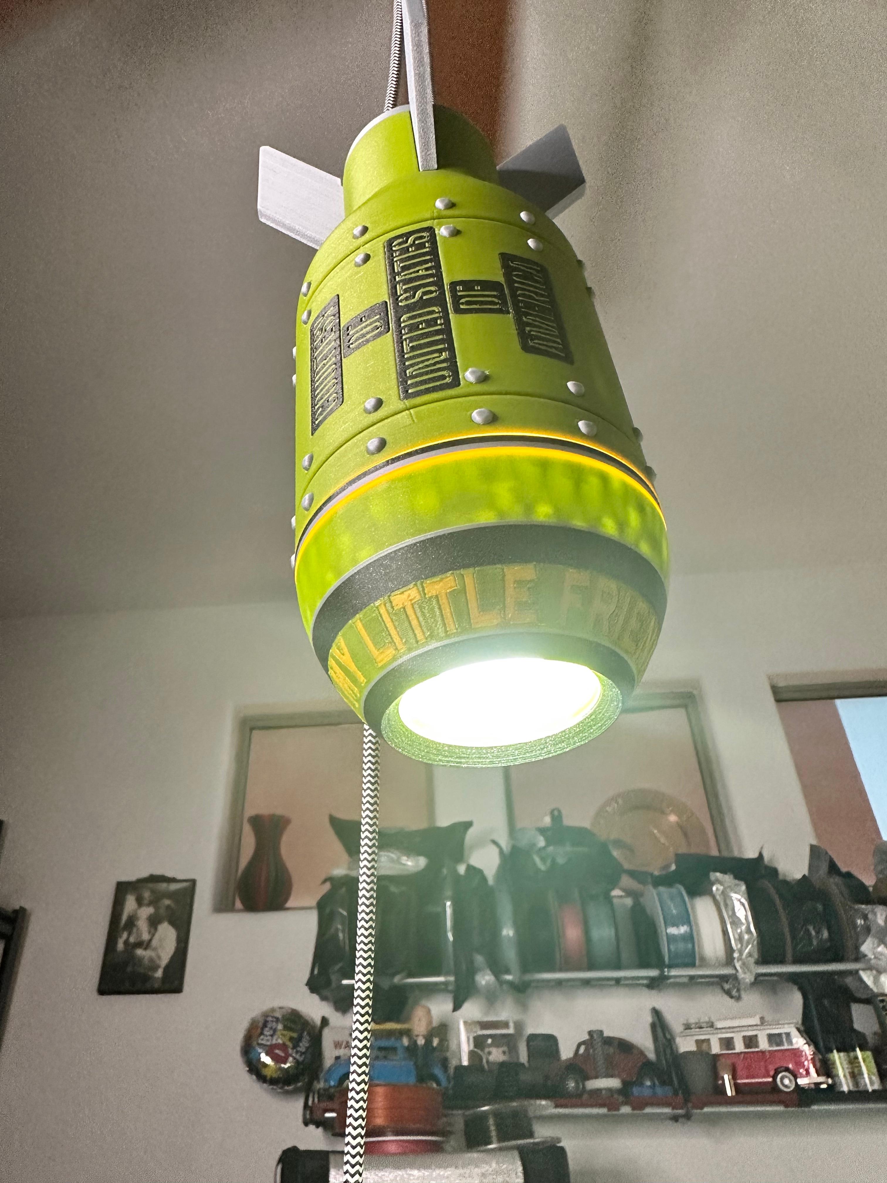 D' Bomb Hanging IKEA light! Turn your room or space into the BOMB 3d model