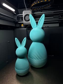 Modern Easter Bunny Container Set – Candy Box 3d model