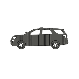 Explorer Interceptor 3D Car Flip Art Desk Display 3d model