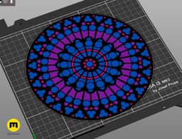 Notre Dame Stained Glass 3d model